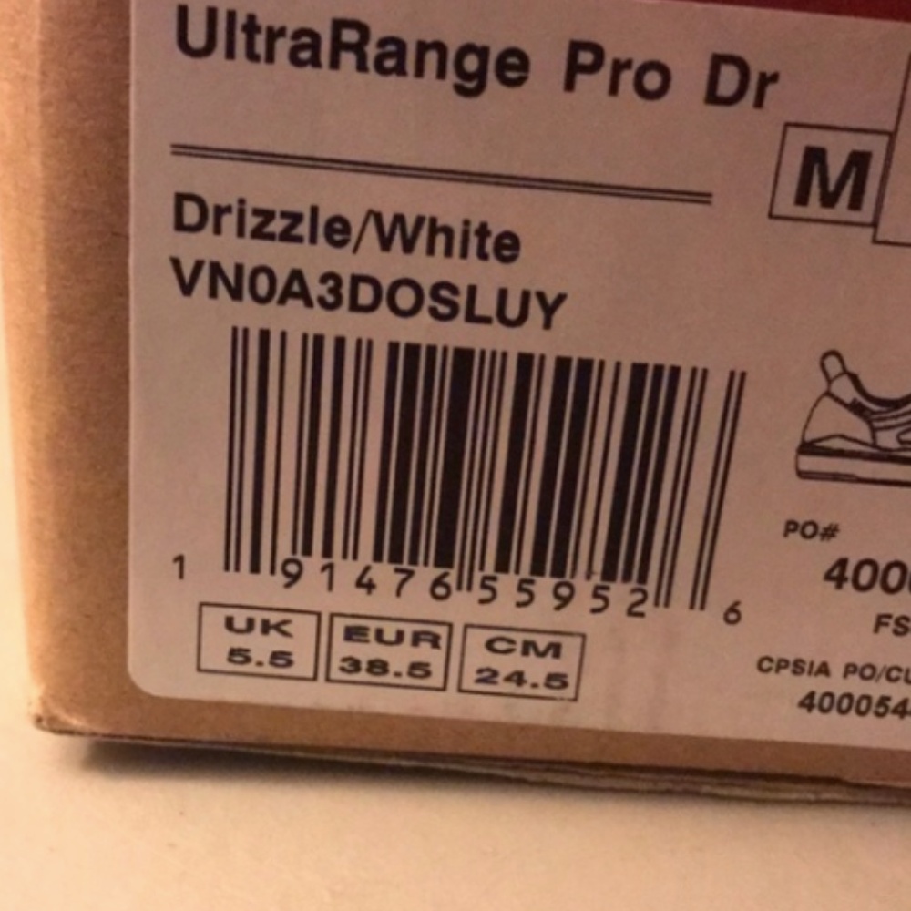 Vans UltraRange Pro Dr Drizzle White Grey Suede Skate Shoes VN0A3DOSLUY Mens 6.5 - Picture 7 of 7
